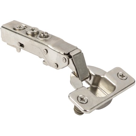 HARDWARE RESOURCES 90Deg Heavy Duty Full Overlay Cam Adjustable Soft-Close Hinge W/ Press-In 8 Mm Dowels 1750.0161.25